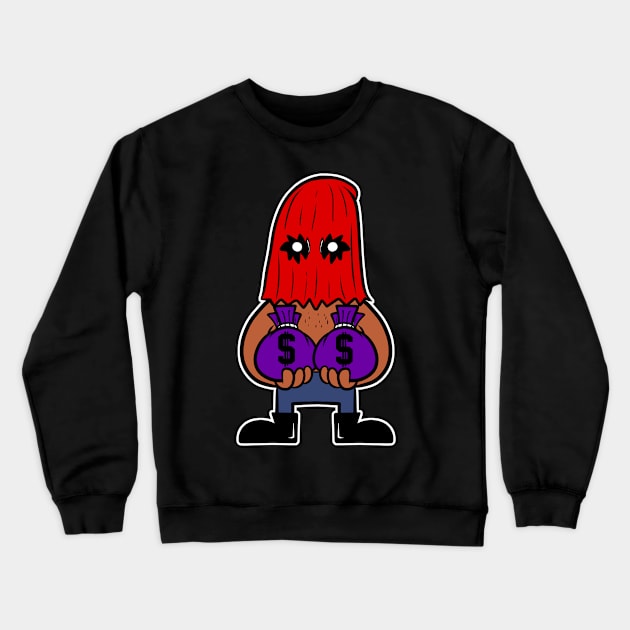 the executioner of money cartoon Crewneck Sweatshirt by Behold Design Supply